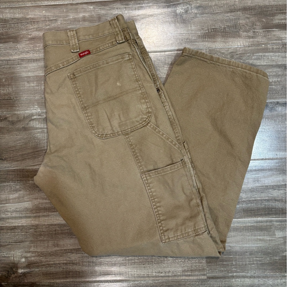 Wrangler Carpenter Pants Men 34 X 30 Beige Pants